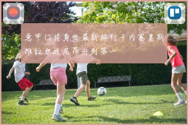 意甲门将身价最新排行卡内塞基斯维拉尔迈尼昂并列第一